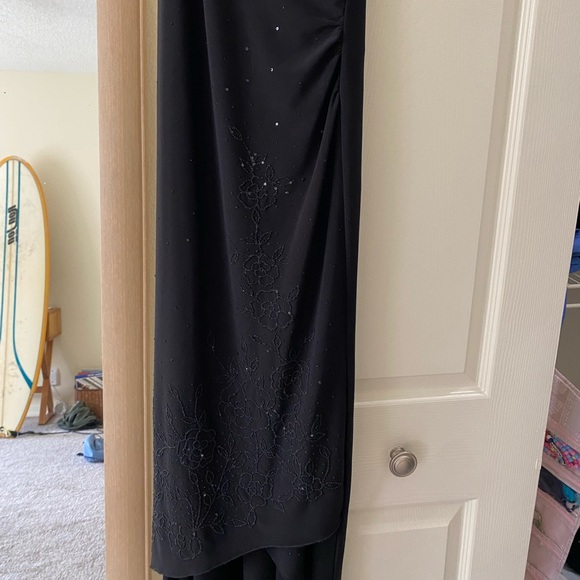Vintage Black Maxi Dress - Picture 4 of 9